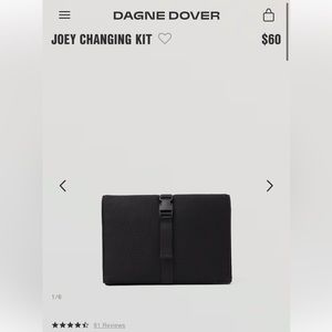 Dagne Dover EUC black Joey changing kit originally $60